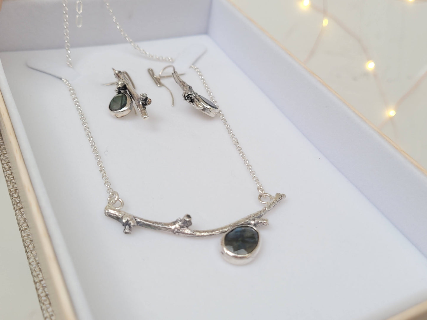 Featuring stunning labradorite stones set in Sterling Silver