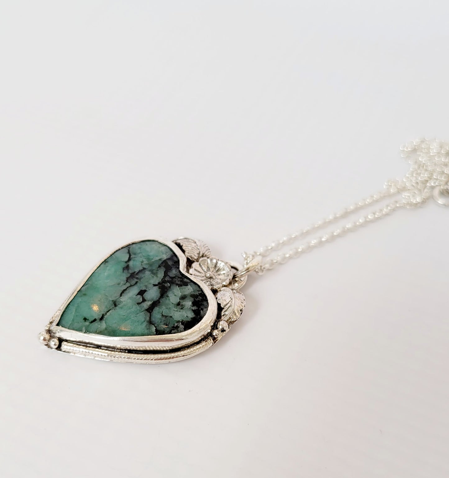 Emerald and Sterling Silver for "π
π«π’ππ ππΌπ₯π₯ππππ’πΌπ§"