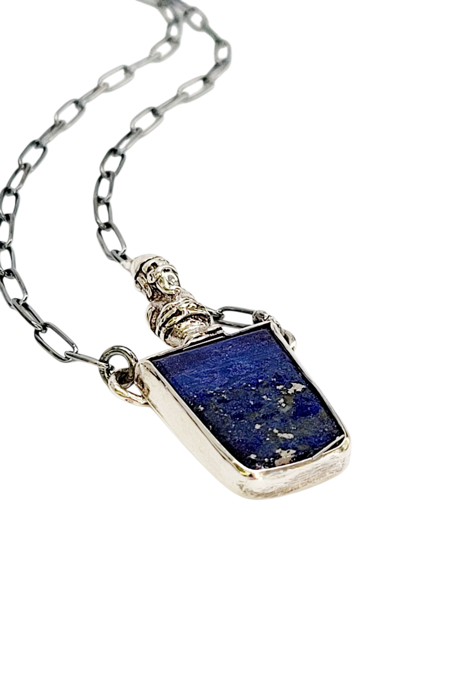 Gnome and Lapis Lazuli Pendant
