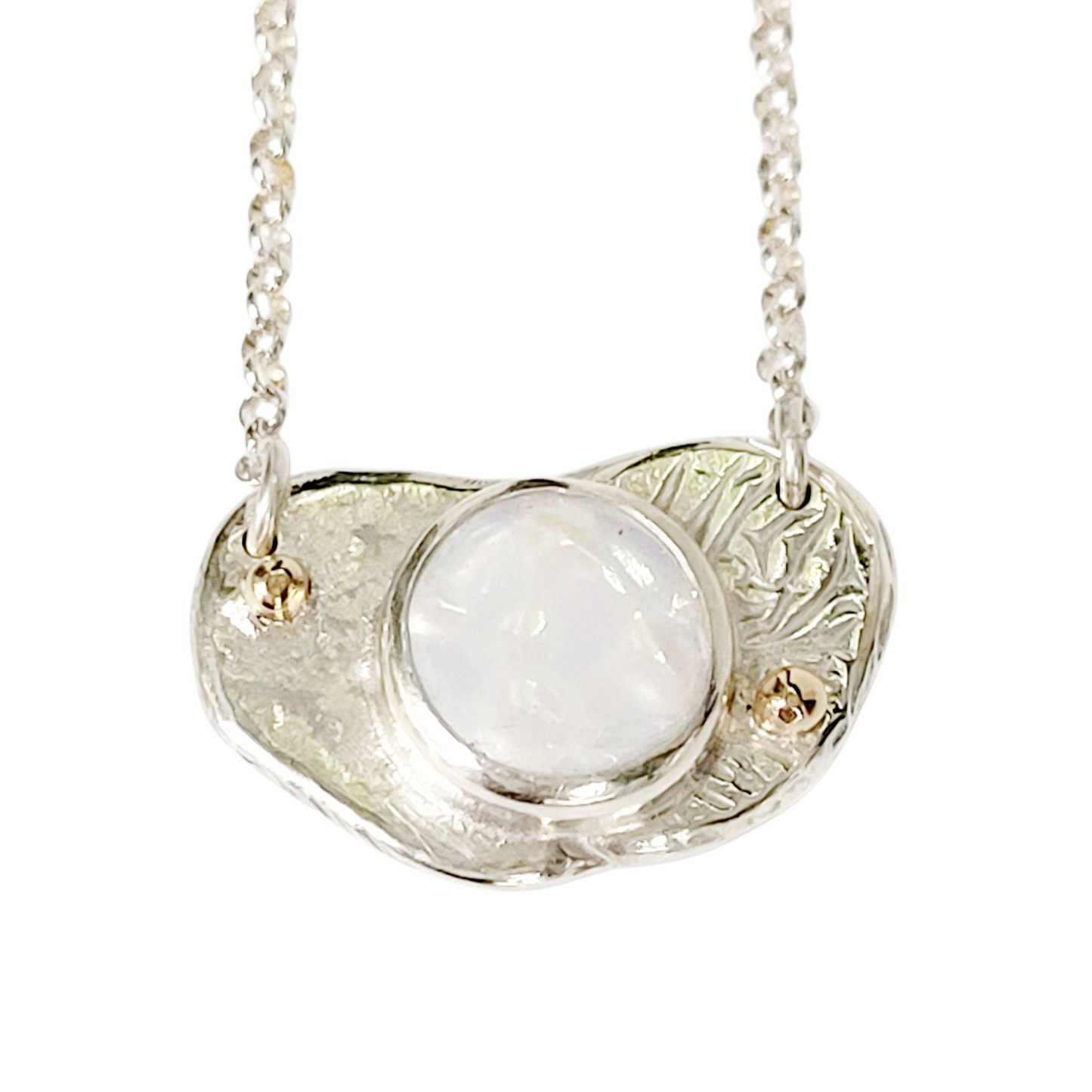 Pearl, Silver, and 14K Gold Choker from the "Nugget" collection