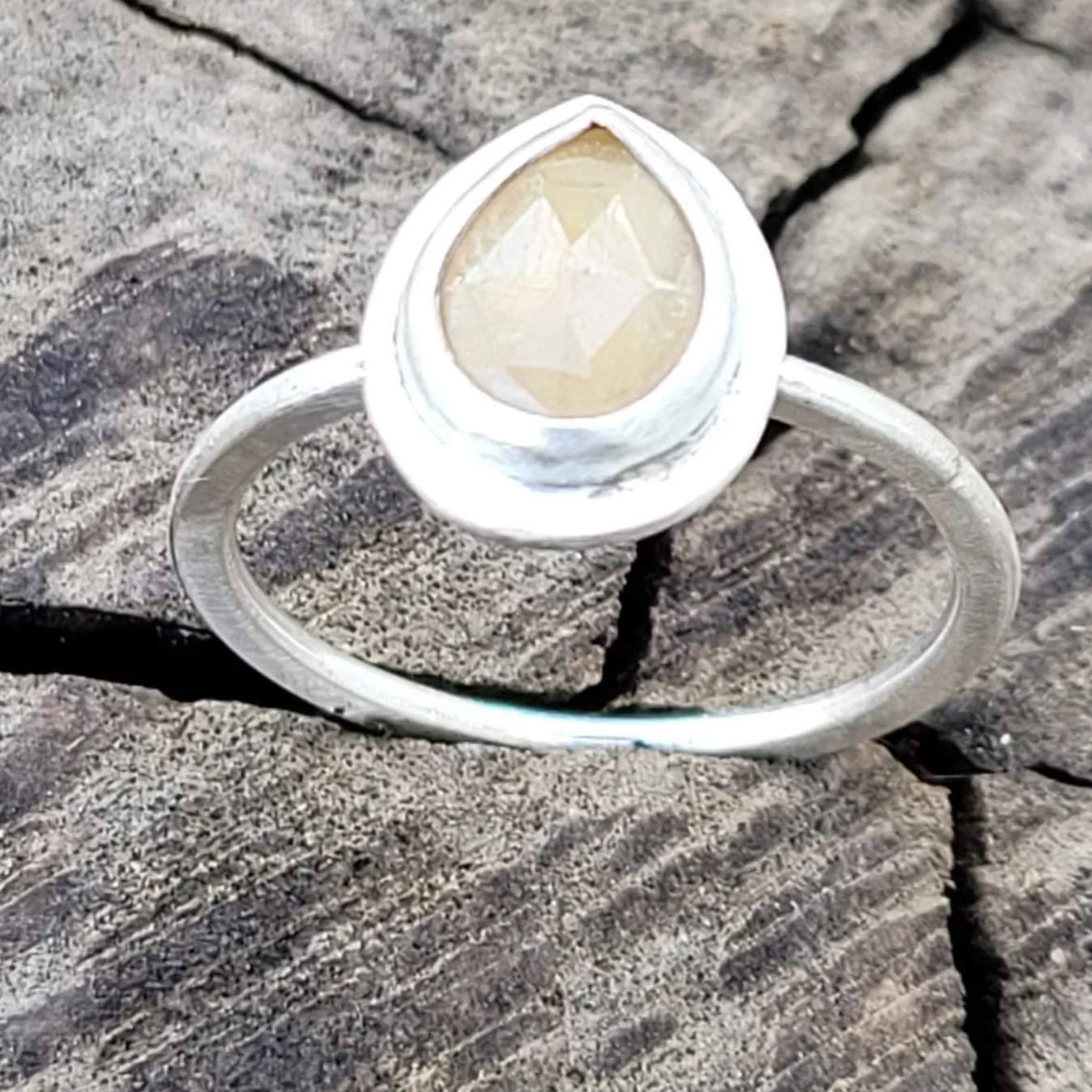 Yellow Sapphire and Silver