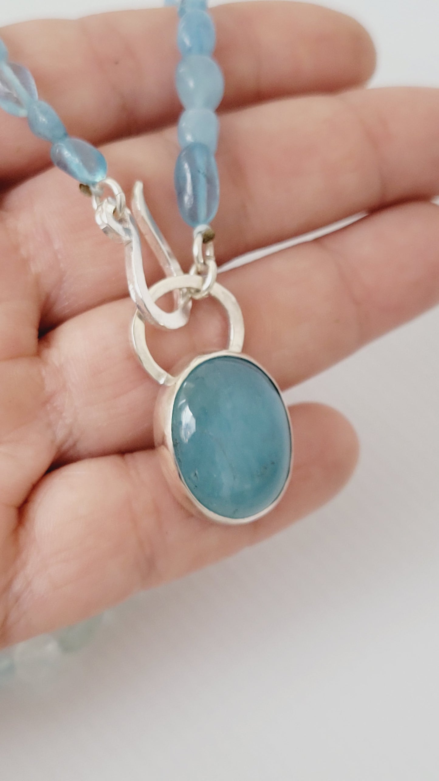 Super Natural Aquamarine Necklace