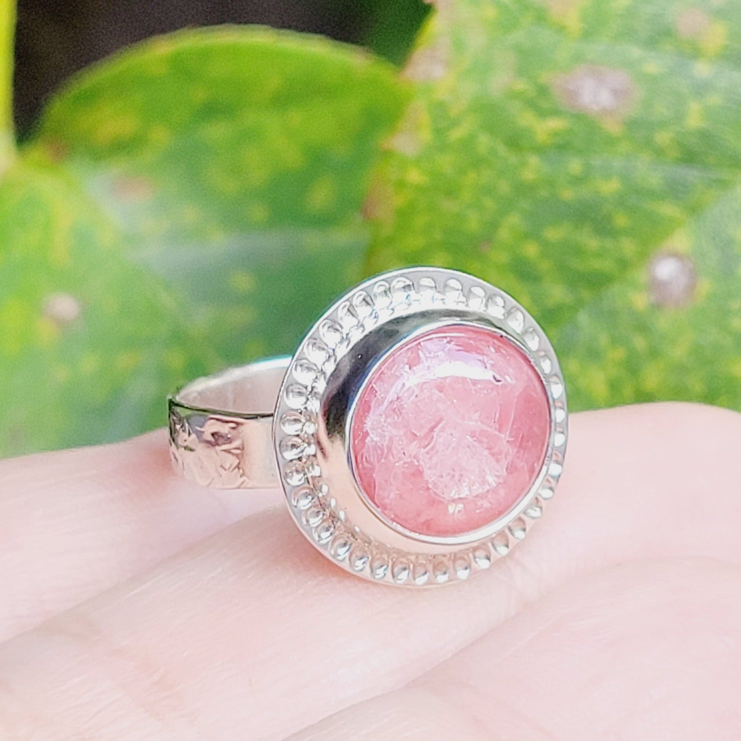 Sterling Silver and Incarose Ring