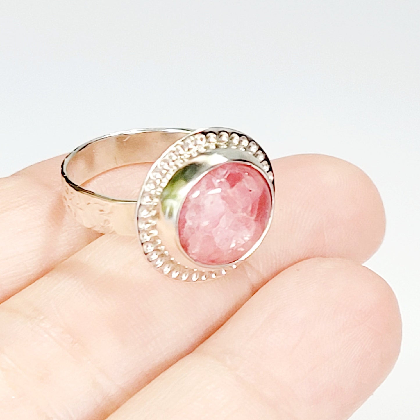 Sterling Silver and Incarose Ring