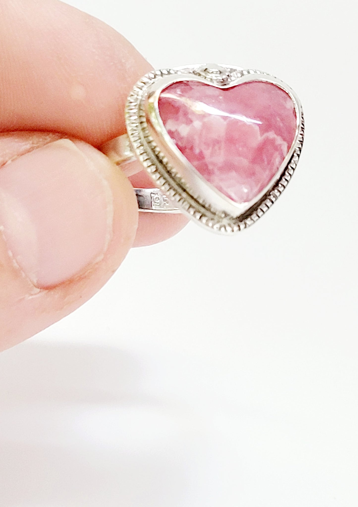 Handmade Ring in Sterling Silver with Incarose