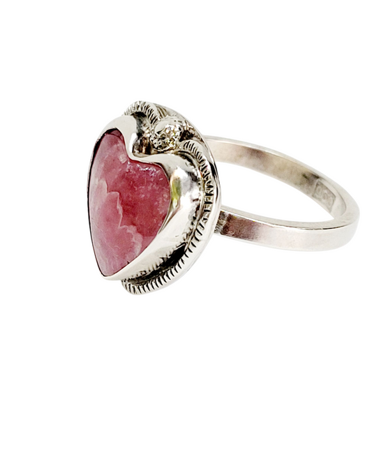 Handmade Ring in Sterling Silver with Incarose