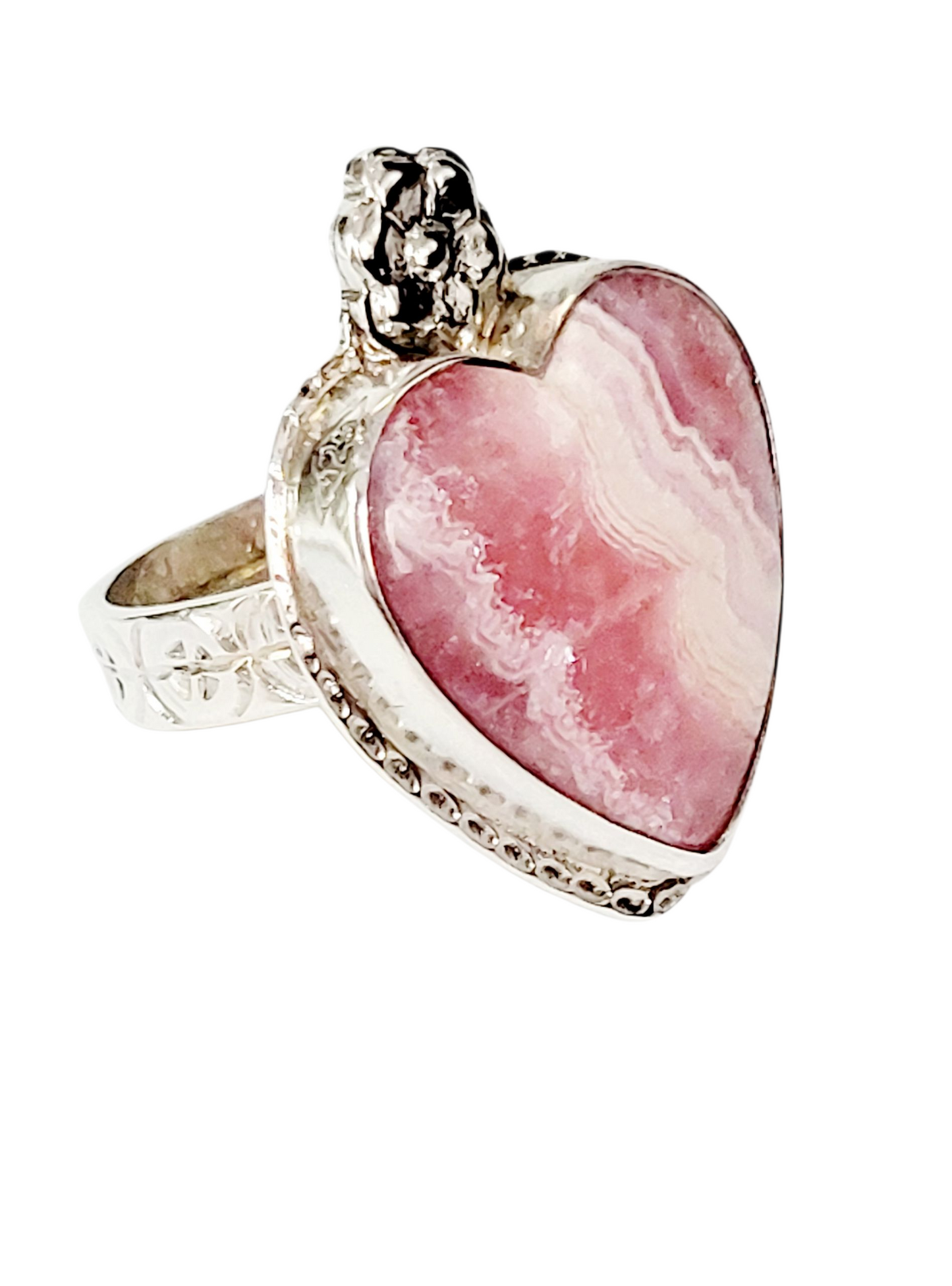 Handmade Ring in Sterling Silver with Incarose