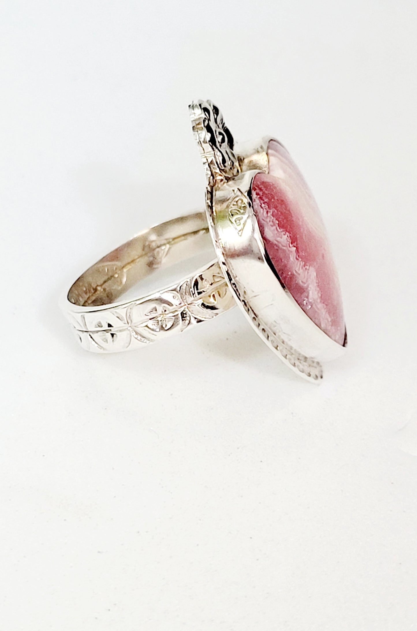 Handmade Ring in Sterling Silver with Incarose